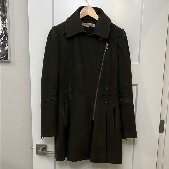 Kenneth Cole New York Classic Green Wool Jacket